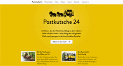 Desktop Screenshot of postkutsche24.de