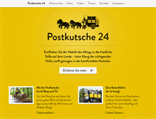 Tablet Screenshot of postkutsche24.de